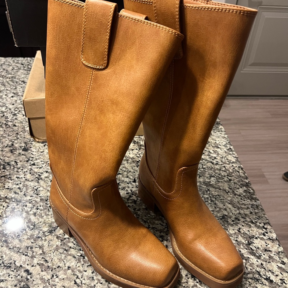 ASOS Tan Lace Up Boots